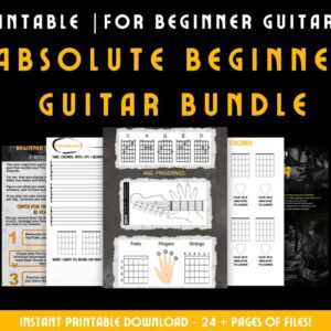 Absolute Beginners Guitar Bundle - Printable Digital Product