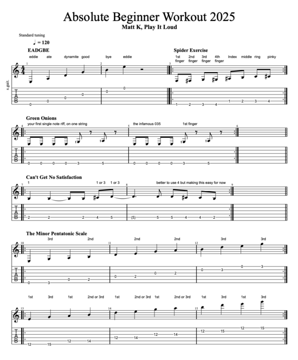 The Absolute Beginner Guitar Workout - Image 7