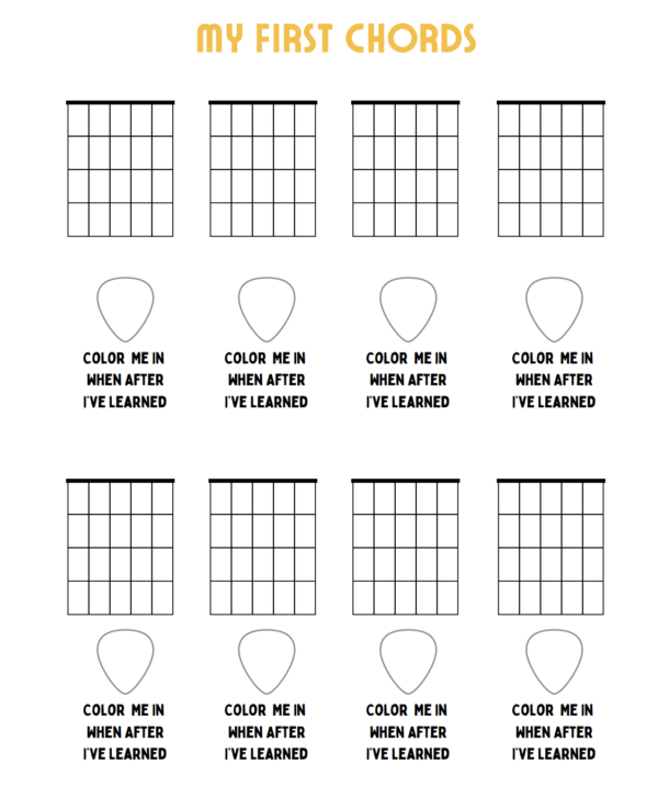 Guitar Practice Log Printable Documents - For Beginners & Intermediate Level Players - Image 6
