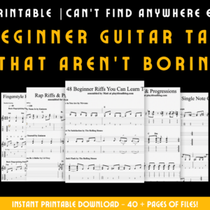PIL Guitar Tab Collection - Beginners Riffs, Hip-Hop, Pop, & More